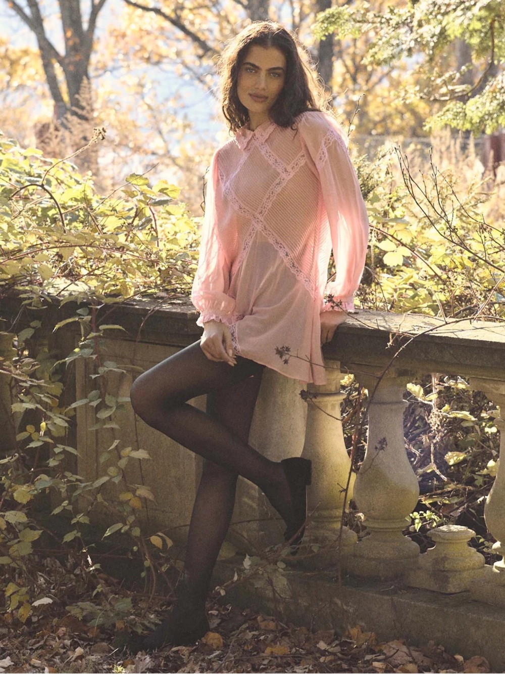 Doen Silk Louisette Mini Dress in Pink Hydrangea - Picture 4 of 10